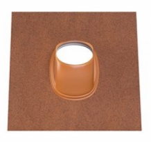 Ubbink dakdoorvoerpan Ubiflex ÁË 131MM 25°-45° 500x500MM Terracotta 0174024